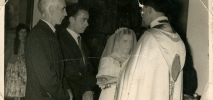 Enlace matrimonial entre Alfredo García y Gelita Miranda, 1956